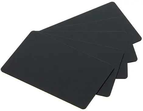 Evolis Matte Black PVC Blank Cards | Evolis PVC Cards