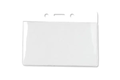 Horizontal Badge Holder with Color Bar, Data/Credit Card Size (Colors: White)