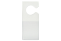 Clear Vinyl Large Cut-Out Hangtag Holder (Select type: Vertical  and  2.63