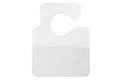 Clear Vinyl Large Cut-Out Hangtag Holder (Select type: Horizontal  and  3.75