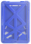 B-Holder 3-Card Rigid Plastic Vertical Holder (Colors: Metallic Blue)