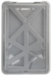 B-Holder 3-Card Rigid Plastic Vertical Holder (Colors: Metallic Gray)