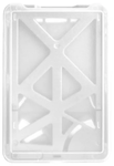 B-Holder 3-Card Rigid Plastic Vertical Holder (Colors: White)