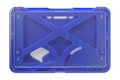 B-Holder Metallic Blue 3-Card Rigid Plastic Horizontal Holder (Colors: Metallic Blue)