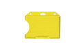 Rigid Plastic Horizontal Open-Face Card Holder (Colors: Yellow)