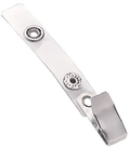 Clear Vinyl Strap Clip with Smooth Face NPS Clip