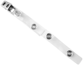 Clear Vinyl Strap Clip with 2-Hole NPS Clip 