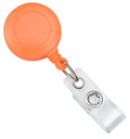 Neon Round Badge Reel (Colors: Neon Orange)