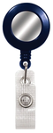 Badge Reel with Silver Sticker, Reinforced Vinyl Strap 