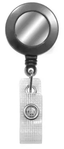 Badge Reel with Silver Sticker, Reinforced Vinyl Strap 