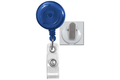 Translucent Badge Reel with Clear Vinyl Strap 