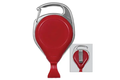 Carabiner Style Proreel with Card and Belt Clip  (Colors: Red (  Belt Clip))