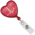 Translucent Red EKG Themed Heart Shaped Reel (Colors: Red)