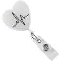 Translucent Red EKG Themed Heart Shaped Reel (Colors: White)