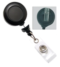 No-Twist Badge Reel with Swivel Clip (Colors: Black)