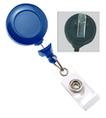 No-Twist Badge Reel with Swivel Clip (Colors: Navy Blue)