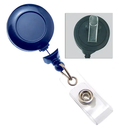 No-Twist Badge Reel with Swivel Clip (Colors: Royal Blue)