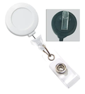 No-Twist Badge Reel with Swivel Clip (Colors: White)