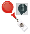 No-Twist Badge Reel with Swivel Clip (Colors: Red)