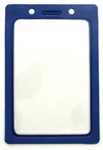 Vertical Vinyl Badge Holder (Colors: Royal blue)