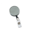 Metal Case Badge Reel - Nylon Cord (Colors: Black Chrome)