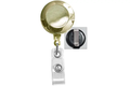 Round Badge Reel With Strap And Slide Clip   (Colors: Gold)