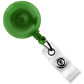 Round Badge Reel With Strap And Slide Clip (Translucent) (Colors: Translucent Green)