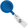 Round Badge Reel With Strap And Swivel Clip  (Colors: Royal Blue)