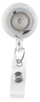 Round Badge Reel With Strap And Swivel Clip (Translucent) (Colors: Clear)