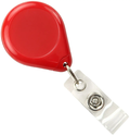 Premium Badge Reel With Strap And Slide Clip (Colors: Red)