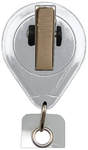 Premium Badge Reel with Strap And Swivel Clip (Colors: White)