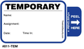 Sign-In TAB-Expiring Small Badges Book (50 pages/book)