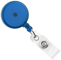 Round Max Label Reel With Strap Swivel Clip (Colors: Transparent Blue)