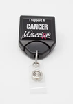 Cancer Warrior B-REEL - Black (Text: 