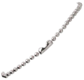 Nickel-Plated Steel Beaded Neck Chain, NC Series (Length: 30