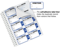 Small Badges Visitor Sign-In Book (50 pages/book)