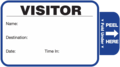 Self-Expiring Visitor Badge Sign-In Book for Schools