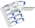 Sign-Out TAB-Expiring Visitor Badges Book (50 pages/book)