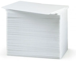 Zebra white PVC 50 mil cards (250 per box)