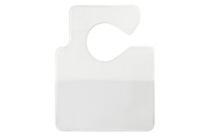 Clear Vinyl Large Cut-Out Hangtag Holder