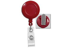 Badge Reel with Clear Vinyl Strap 