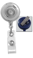 Badge Reel with Clear Vinyl Strap 