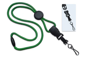 1/4" (6 mm) Lanyard with  Round Slider 