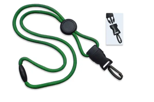 1/4" (6 mm) Lanyard with Round Slider 