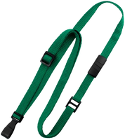 3/8" Flat Adjustable Breakaway Lanyard with Slide Adjuster