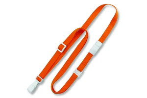 3/8" Flat Adjustable Breakaway Lanyard with Slide Adjuster