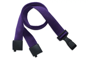 5/8" (16 mm) Lanyard  with  Breakaway And "No-Twist" Wide Plastic Hook