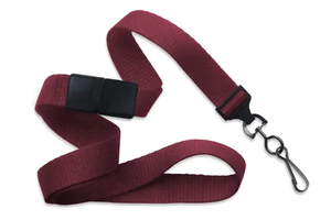 5/8" (16 mm) Breakaway Lanyard with Black-Oxide Swivel Hook