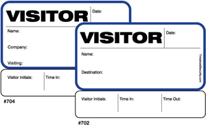Most Visible Sign-Out Visitor Badge Sign-In Book (50 pages/book)