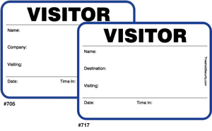 Large Visitor Badge Sign-In Book (50 pages/book)